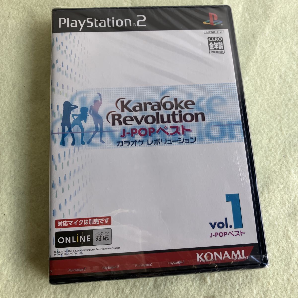 未開封●PS2●Karaoke Revolution J-POPベスト Vol.1 カラオケレボリューション 
