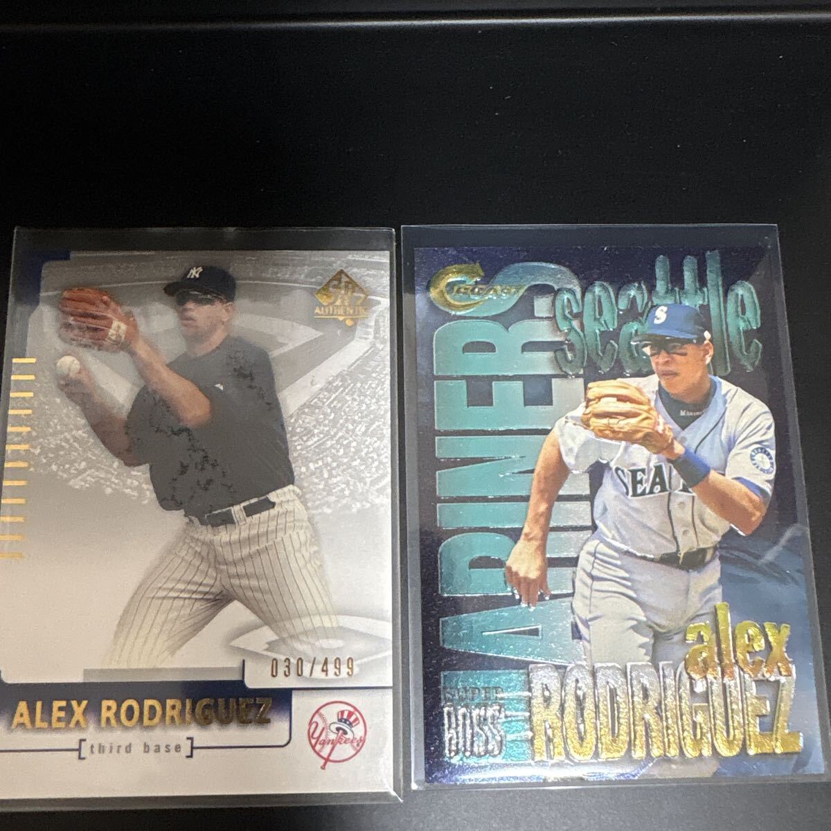 Alex Rodriguez　SP Authentic Silver /499　+　 Fleer Circa Super Boss　２枚セット