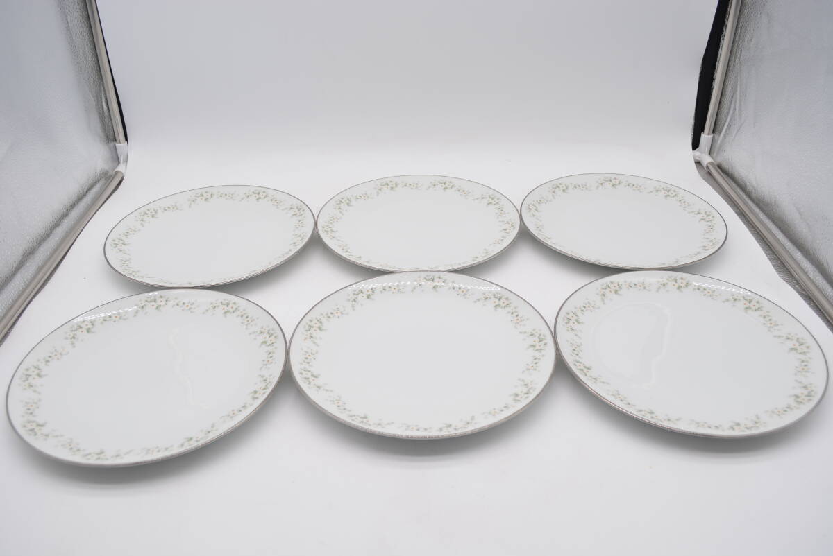 Noritake/ノリタケ ANNABELLE/アナベル プレート 6点セット 洋食器 皿 食器 大皿 中皿 小皿 ケーキ皿 コレクション アンティーク レトロ