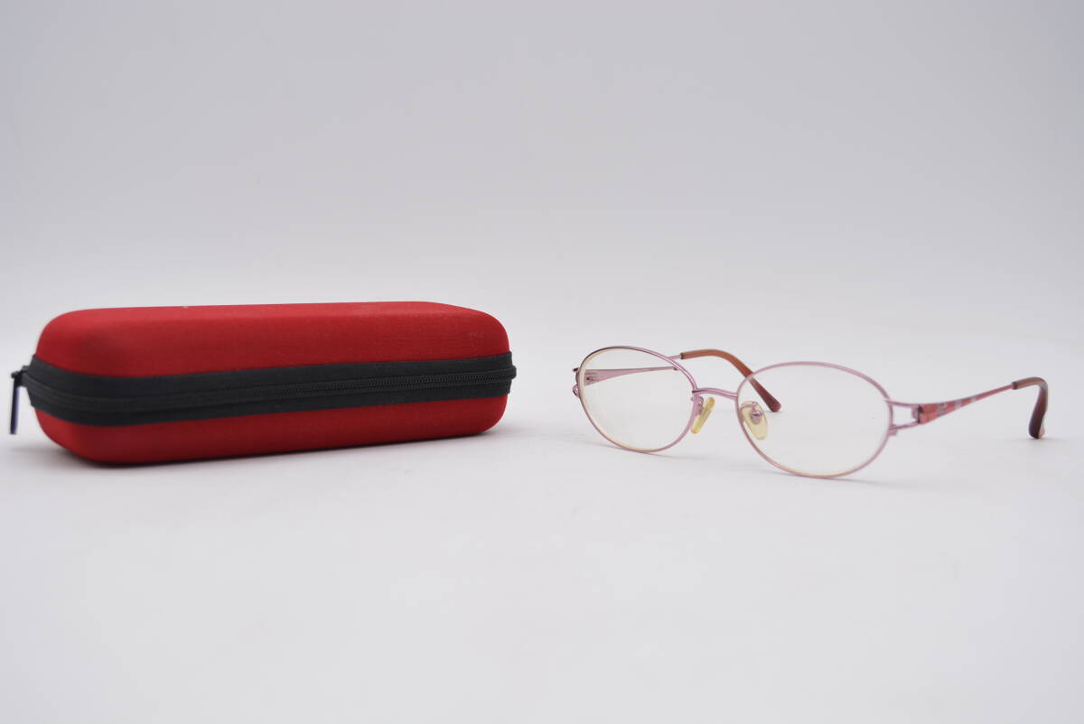 【美品】YvesSaintLaurent/イヴサンローラン YSL-4564J S4T 53□16 メガネ ケース付き 眼鏡 ピンク YSL レディース ファッション 