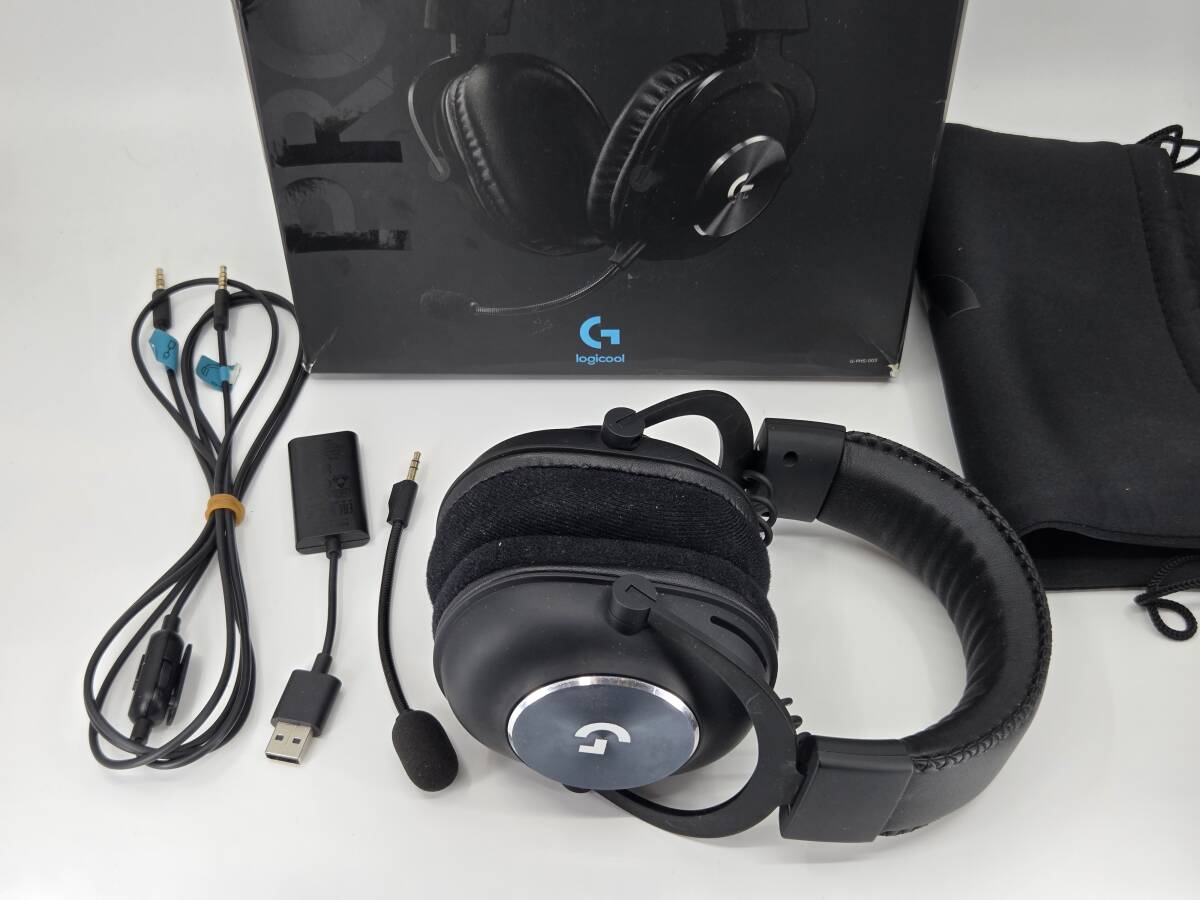 【美品】ロジクール Logicool ヘッドセット PRO X Gaming Headset G-PHS-003　動作品　③