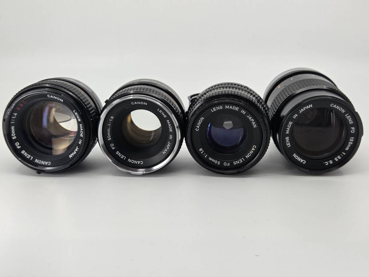 Canon FD 50mm F1.4 SSC 135mm F3.5 SC 他 4本セット まとめ ジャンク