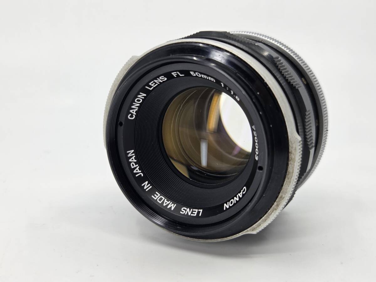 【光学美品】Canon FL 50mm F1.8 FLマウント 標準単焦点レンズ MF オールドレンズ