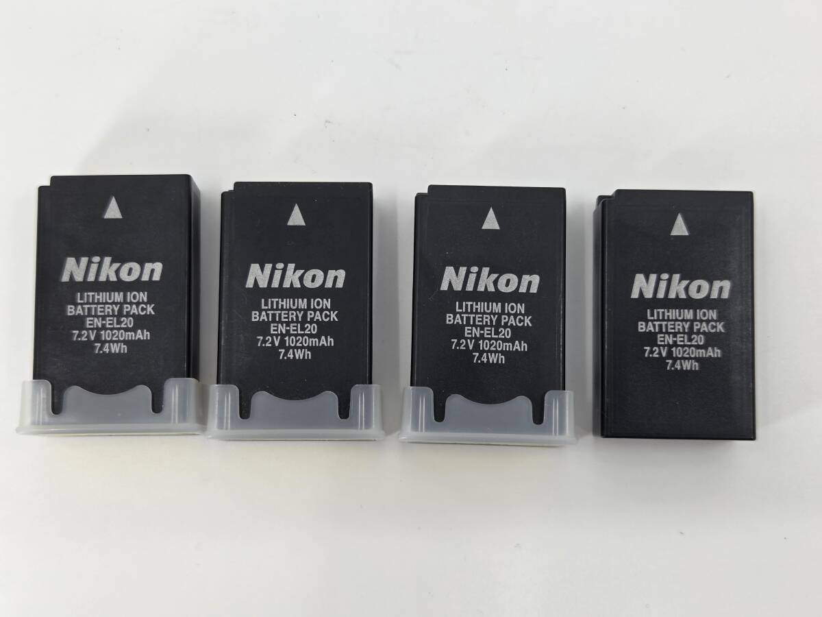 Nikon EN-EL20 純正バッテリー 4個セット 外観美品 劣化度不明