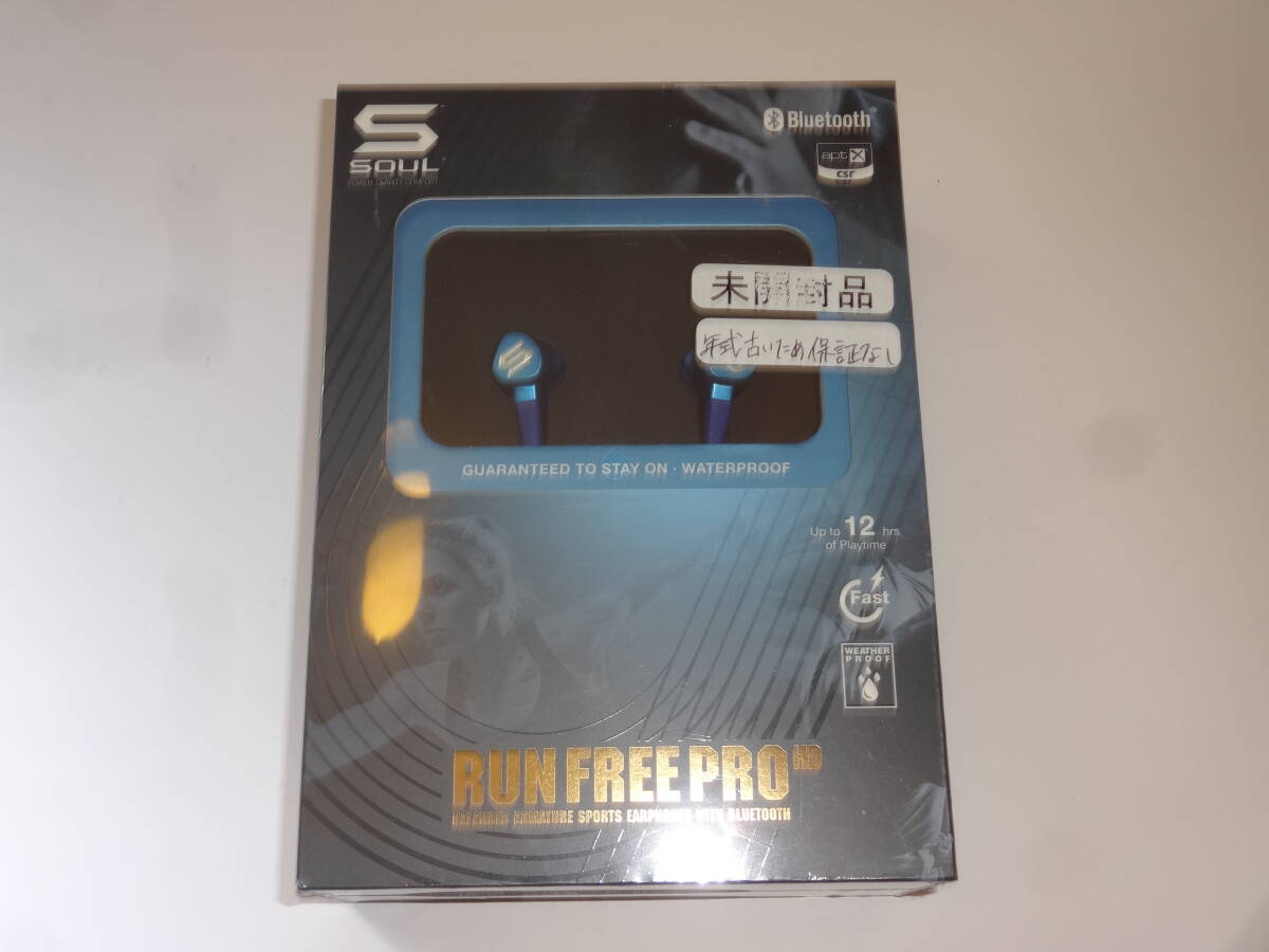 【未開封・新品】SOUL ソウル Bluetoothヘッドホン イヤホン Run Free Pro HD BLUE【送料無料】