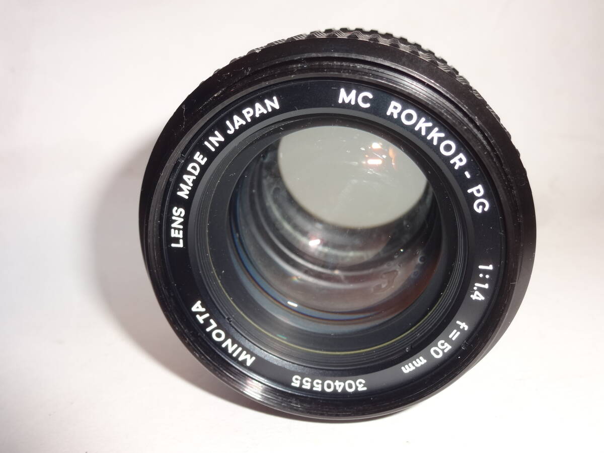 【訳あり】MINOLTA MC ROKKOR-PG 50mm f1.4 単焦点 標準レンズ 3040555【送料無料】