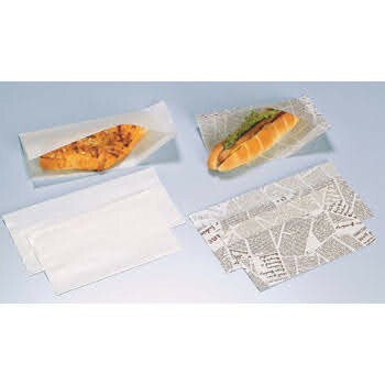 ◎新品&未開封◎バーガー袋 オープンパック A―25 白無地 ２００枚 耐油耐水紙 たません ホットドッグ ピザ イベント テイクアウト