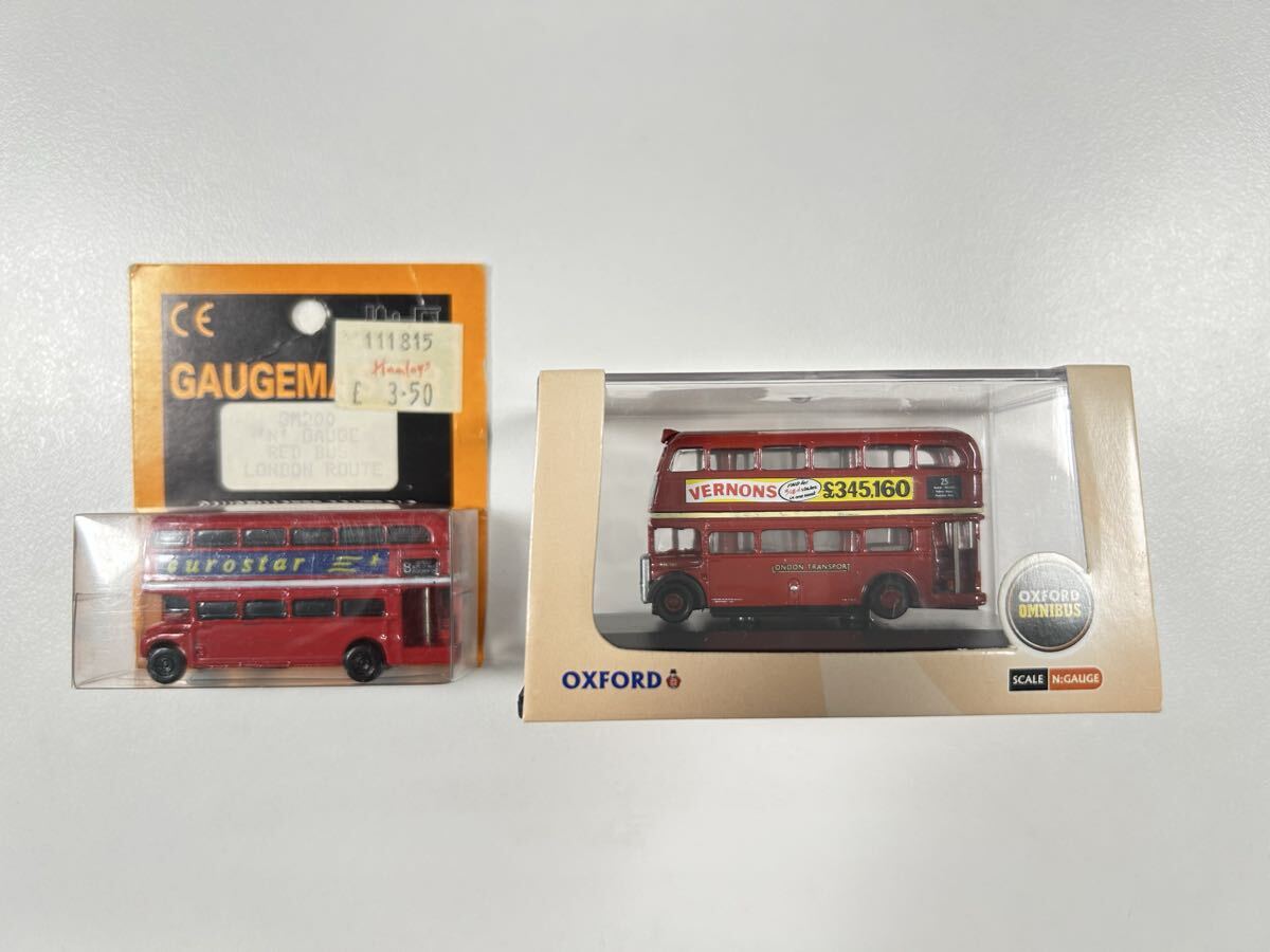 OXFORD LONDON BUS ロンドンバス 2セット ストラクチャー 鉄道模型 Nゲージ