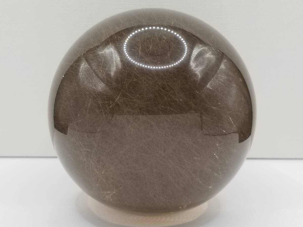 豪華☆ソーティング付★大粒 天然ルチル(ルチレイテッド) ルース★直径74.0mm珠★559g・約2795ct☆パワーストーン インテリア 置物に
