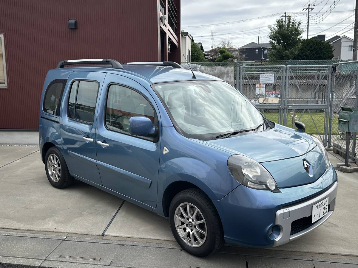 平成24年式 ルノーカングー イマージュ 車検令和9年11月29日　実走行156000キロ　１オーナー車　ディーラー整備記録簿11枚　程度良好車両