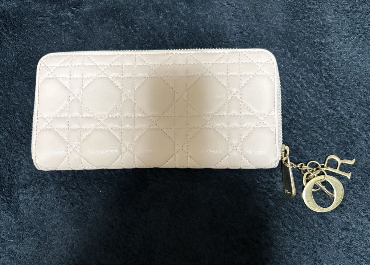 Dior 長財布 ピンク系