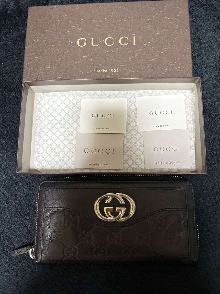 GUCCI 長財布 レザー