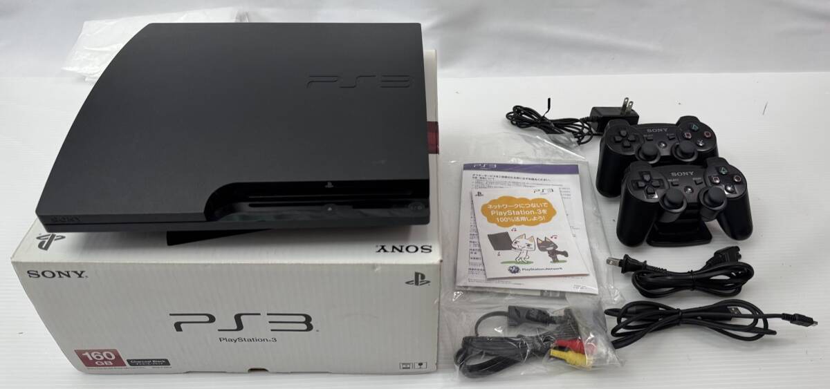 中古 SONY PS3 HDD500G換装済み おまけ：コントローラー2個+充電器(難あり)