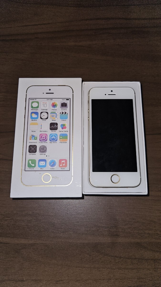 iPhone 5s 64GB Apple ゴールド 付属品 未使用