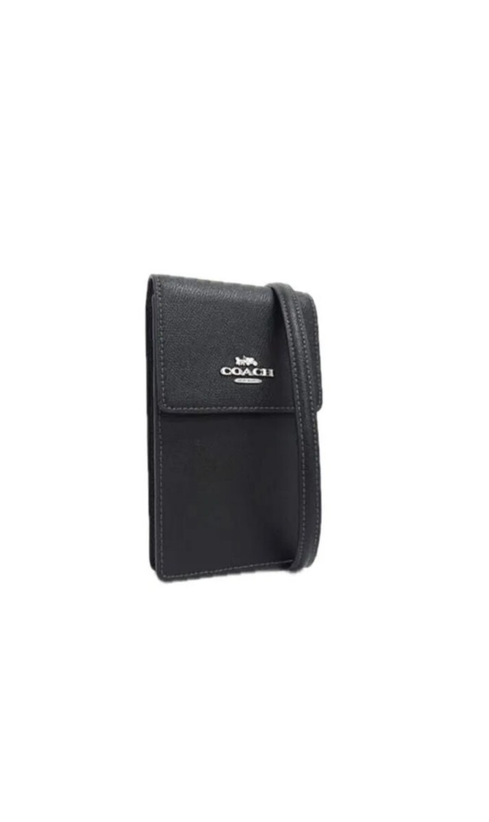 COACH コーチ スマホショ ルダー レザー サコッシュブ ラック BLK サコッシュ クロスボディ ショルダーバッグ