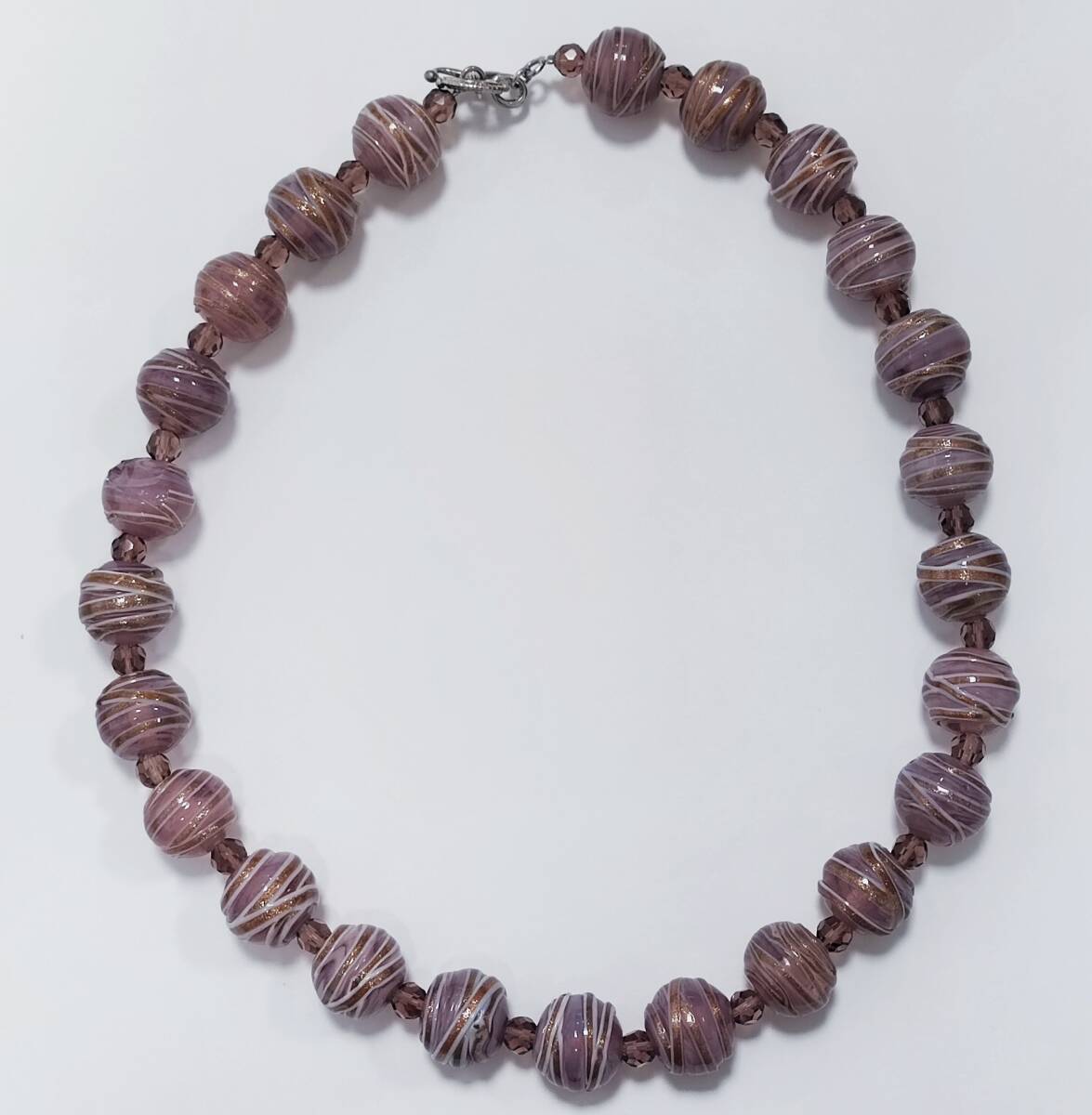 ベネチアングラス ネックレス ガラスアクセサリー Glass bijoux by Biemme