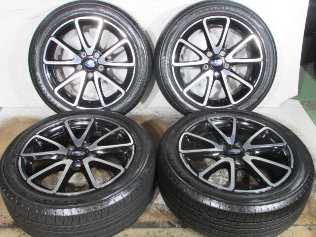 ☆SUBARU■LEVORG■スバルレヴォーグ純正アルミセット■VM.VN系■215/50R17■114.3-5H/17-7J/+55■ブリヂストン■REGNO(レグノ)■GR-XⅡ☆