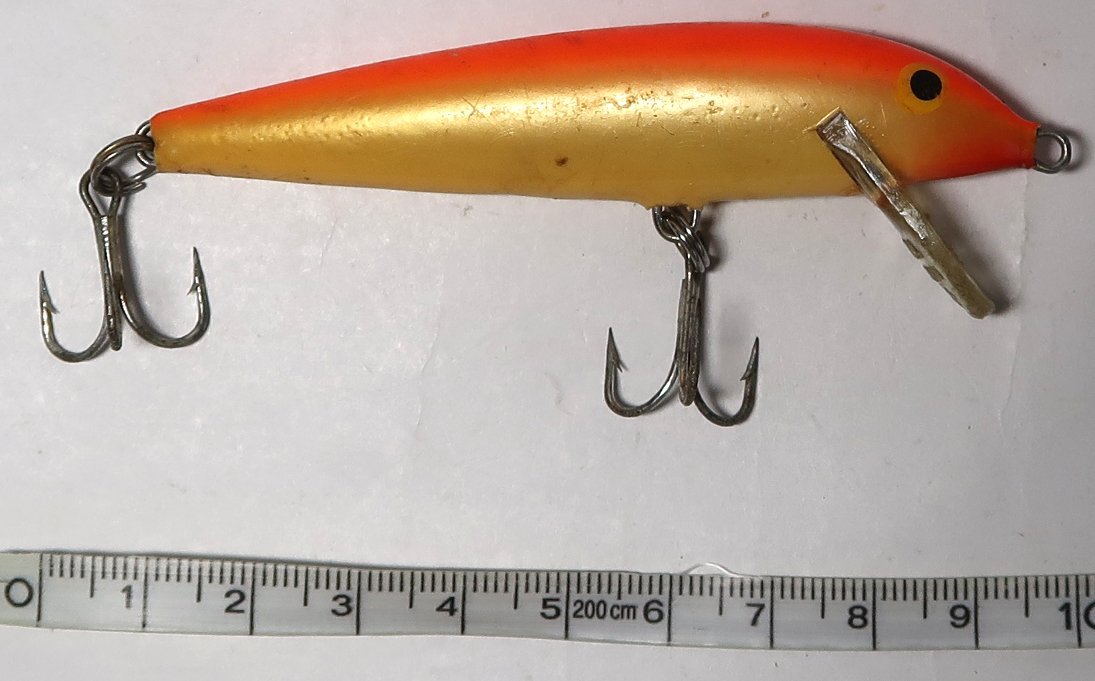 RAPALA, ミノー,オレンジ/イエロー,中古