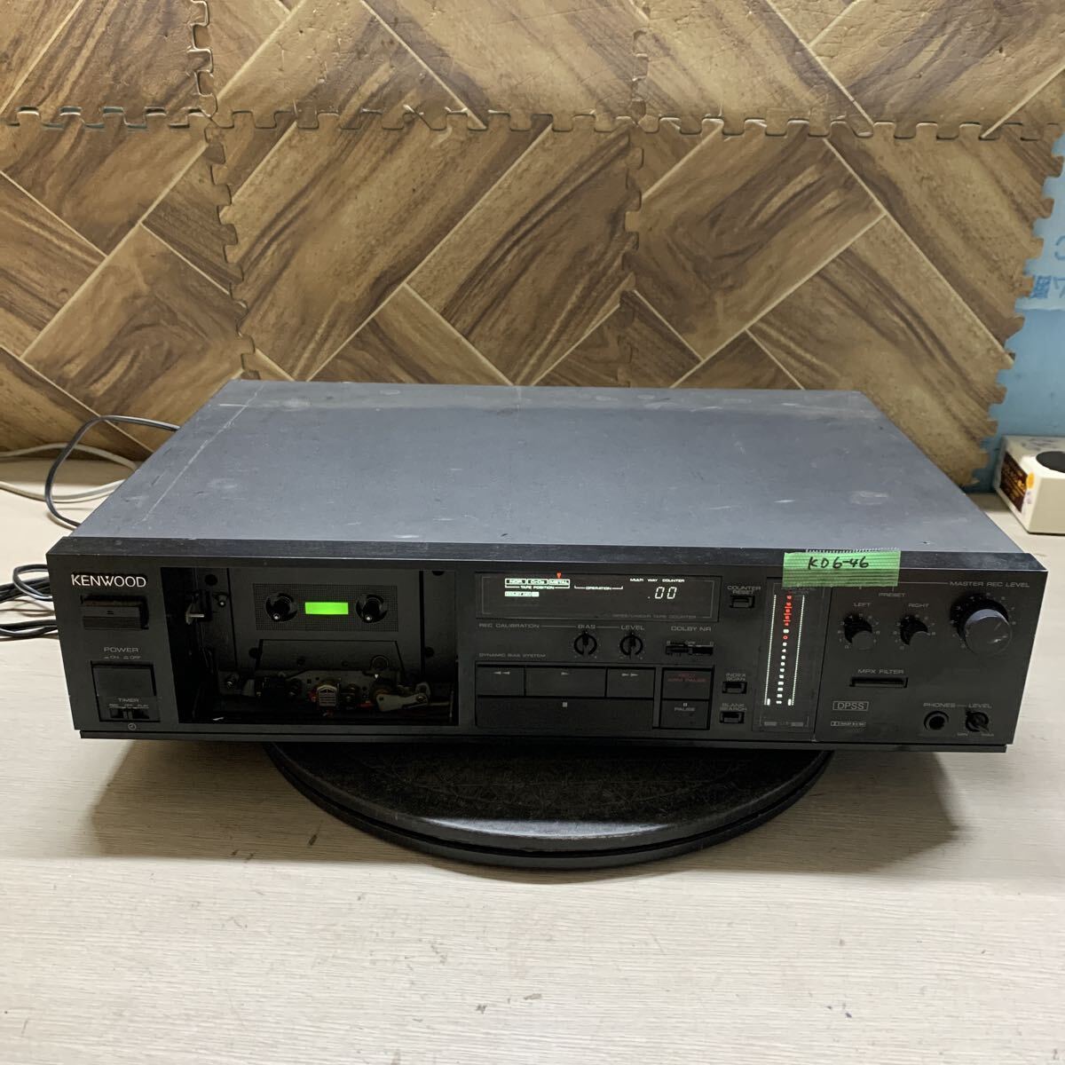KD6-46 激安 KENWOOD KX-880GR カセットデッキ STEREO CASSETTE TAPE DECK 簡易的動作確認済み 中古現状品