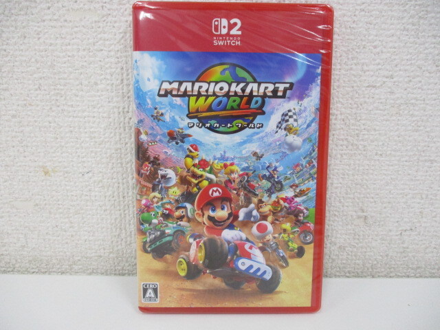 ②Nintendo Switch2 ソフト MARIOKART WORLD マリオカート ワールド 未開封品 激安1円スタート