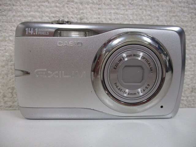 CASIO カシオ コンパクトデジタルカメラ EXILIM EX-Z550 シルバー 本体 バッテリー SD4GB ジャンク品 激安1円スタート