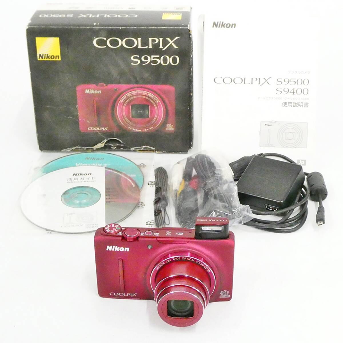 Nikon ニコン デジタルカメラ COOLPIX S9500 ヴェルヴェットレッド コンパクト デジカメ Kキ60