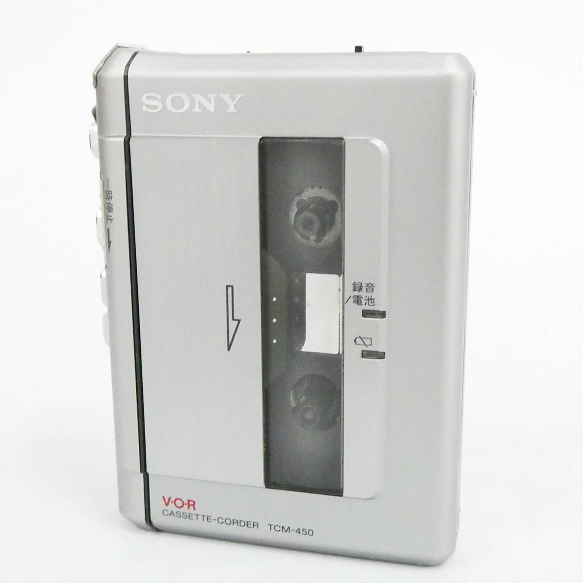 SONY ソニー カセットコーダー TCM-450 ポータブルカセットレコーダー 録音 再生 オーディオ機器 Kキ60