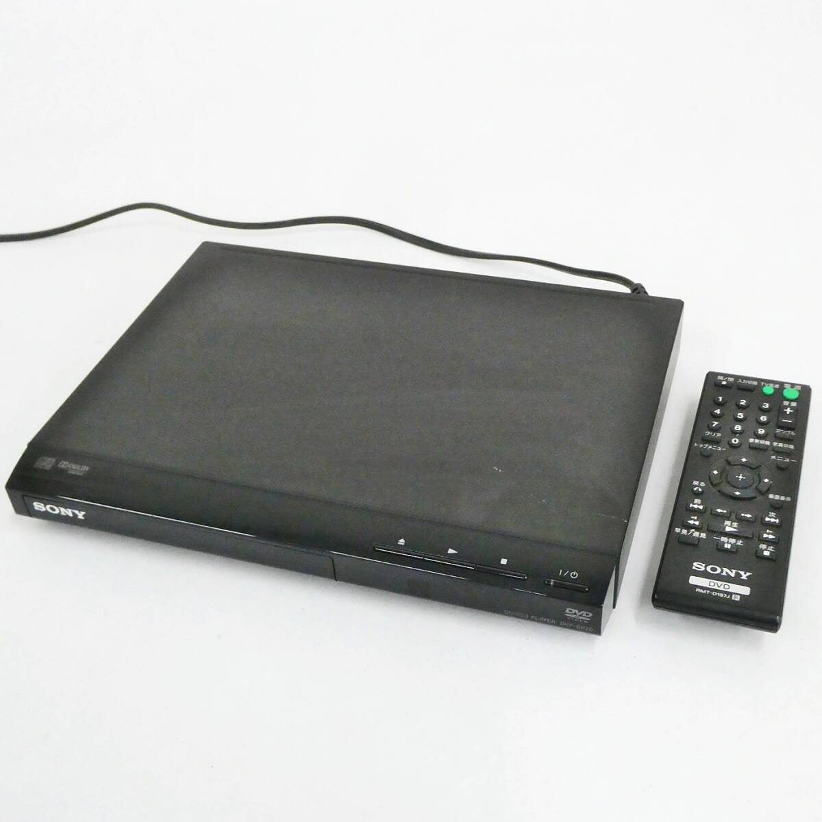 SONY ソニー CD/DVD プレーヤー DVP-SR20 リモコン付 2012年製 映像機器 Kキ31