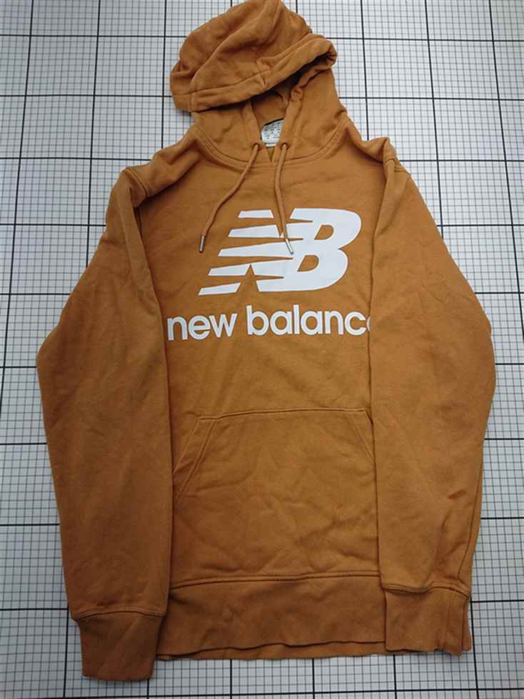 ◇ ⊇ ニューバランス New Balance ロゴパーカー Mサイズ ブラウン系 メンズ E