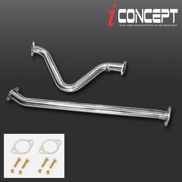 堺市直接引取可 iConcept ステンレス ストレート 中間パイプ センターマフラー 軽量 爆音 競技 サーキット BRZ ZC6 86 ZN6