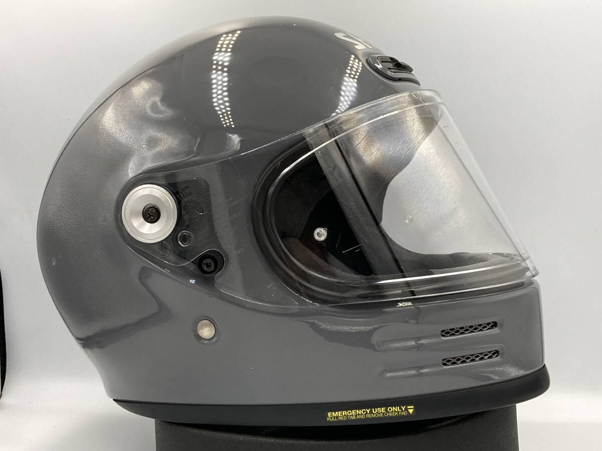 2022年製 SHOEI ショウエイ Glamster グラムスター フルフェイス ヘルメット Mサイズ バサルトグレー 程度良好!!