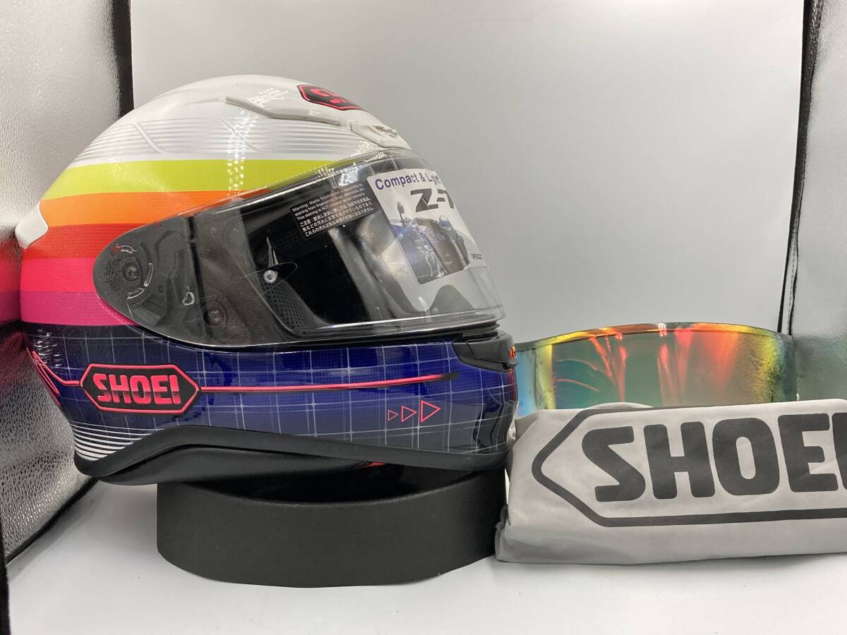 2020年製 SHOEI ショウエイ Z-7 Z7 ZORK ゾークフルフェイス ヘルメット Lサイズ ミラーシールド付き!! ゼットセブン 最終モデル