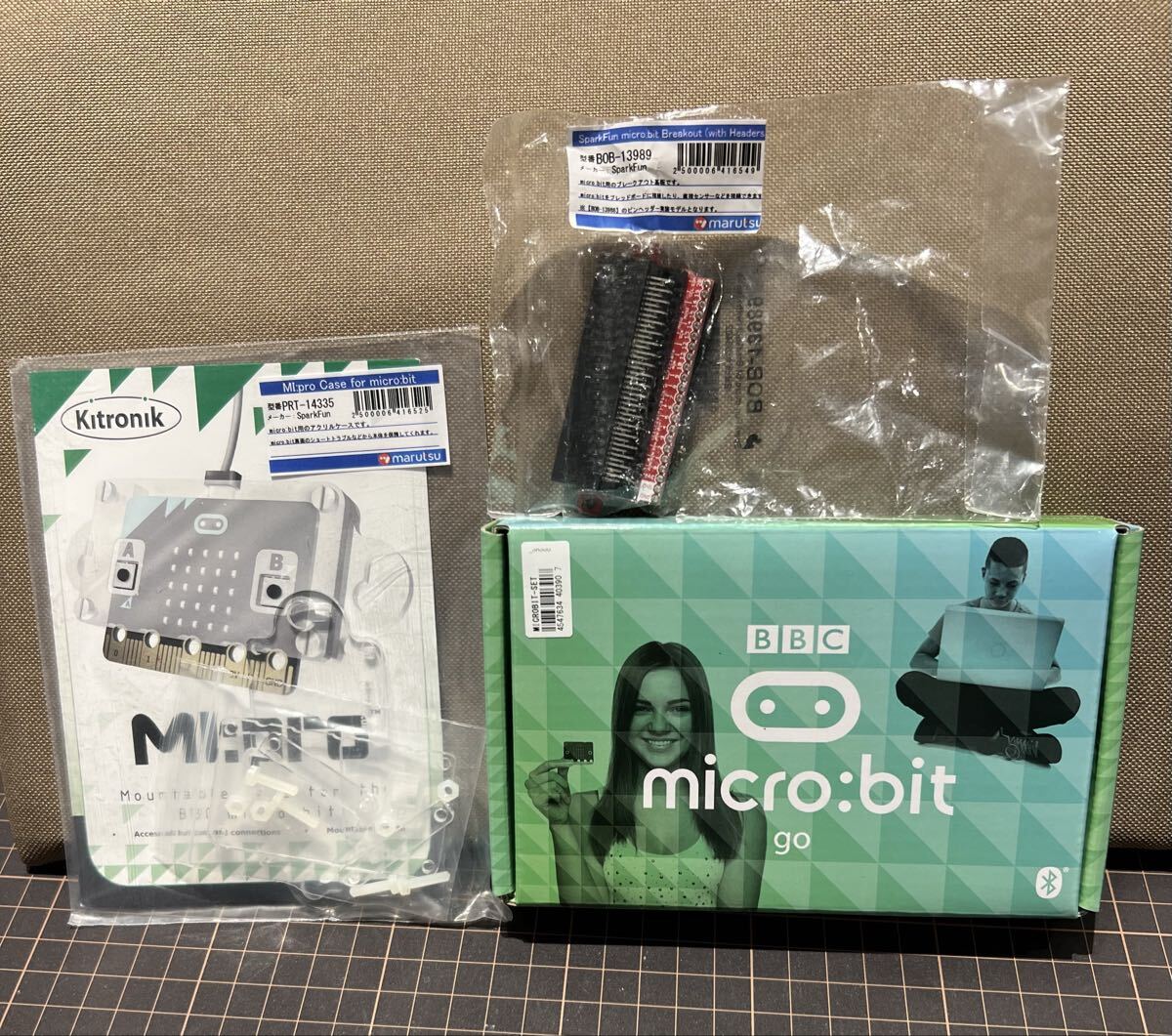 シングルボードコンピュータmicro:bit スターターキット・ケース・ブレークアウト端子