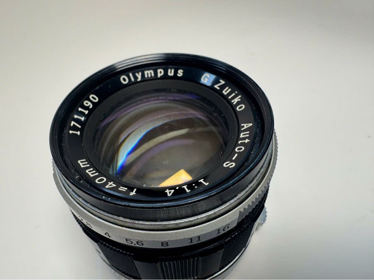 【希少・大口径】Olympus G.Zuiko Auto-S 40mm F1.4 PEN F FT オールドレンズ 単焦点 日本製