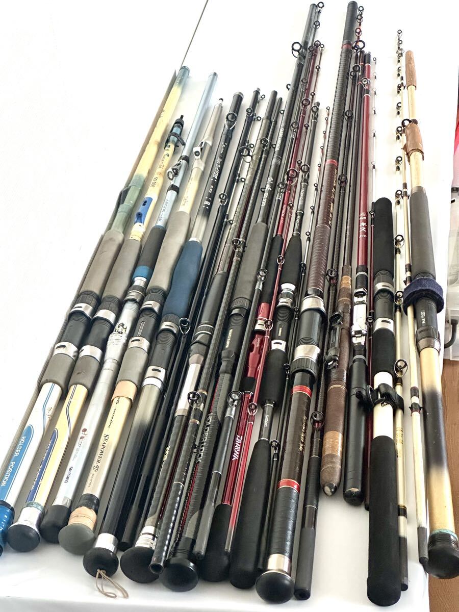 釣り竿 まとめ売り 現状品 ジャンク ダイワ シマノ リョービ Daiwa SHIMANO 船竿 アルゴス 剣崎 インターライン 海釣り 釣具 
