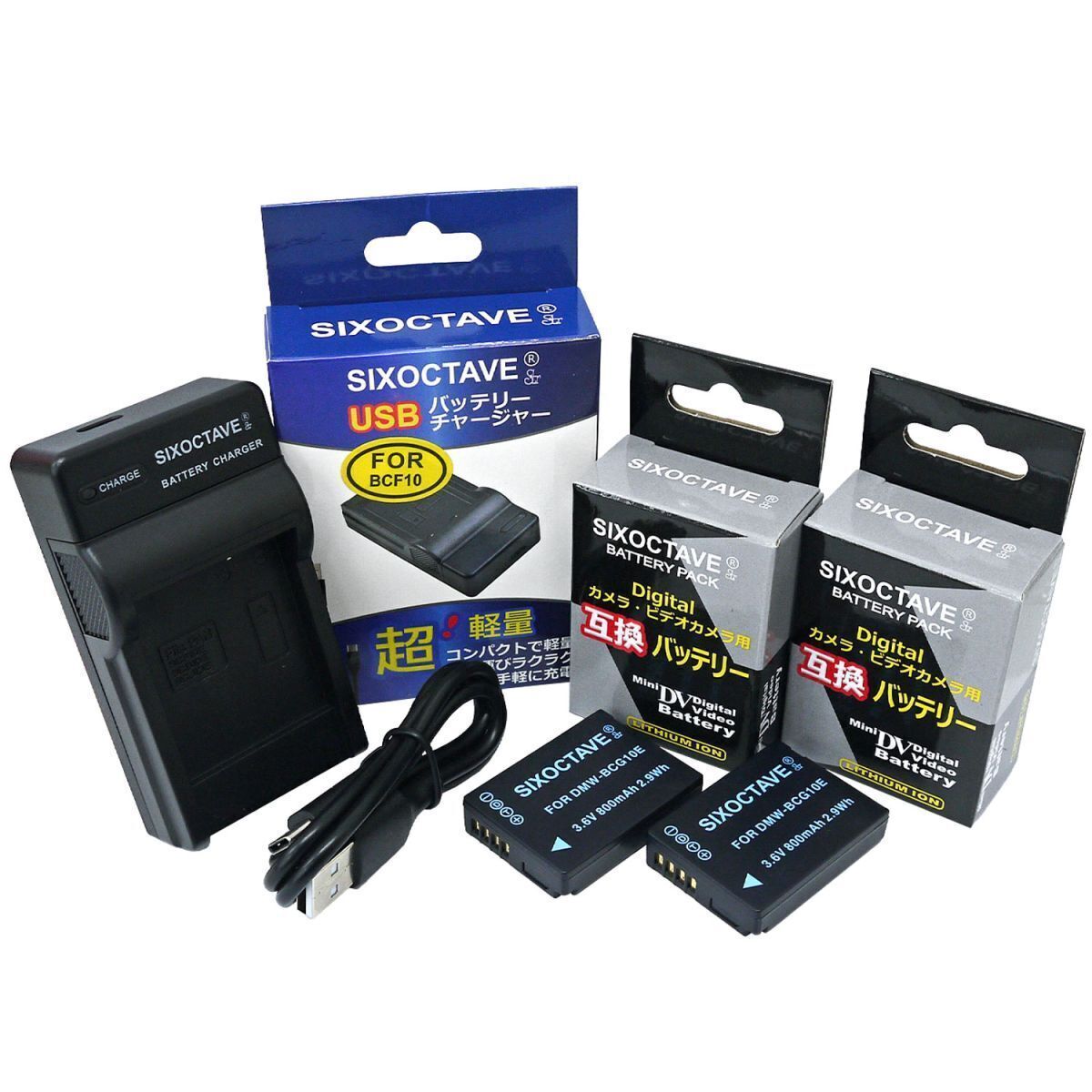 Panasonic DMW-BCG10 互換バッテリー2個と互換充電器 DMC-TZ10 DMC-TZ18 DMC-TZ20 DMC-TZ22 DMC-TZ30 DMC-TZ35 DMC-TZ6 DMC-TZ7 DMC-TZ8