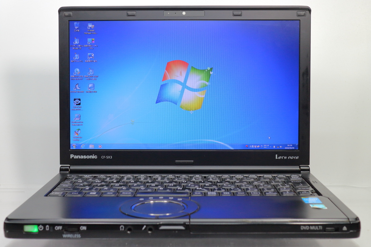 Panasonic Let’s note SX3(ブラック)CF-SX3J37CS/Core i5-4300U/8GBメモリ/HDD320GB/DVD/12.1TFT HD+/Windows7 リカバリ領域有 #0606