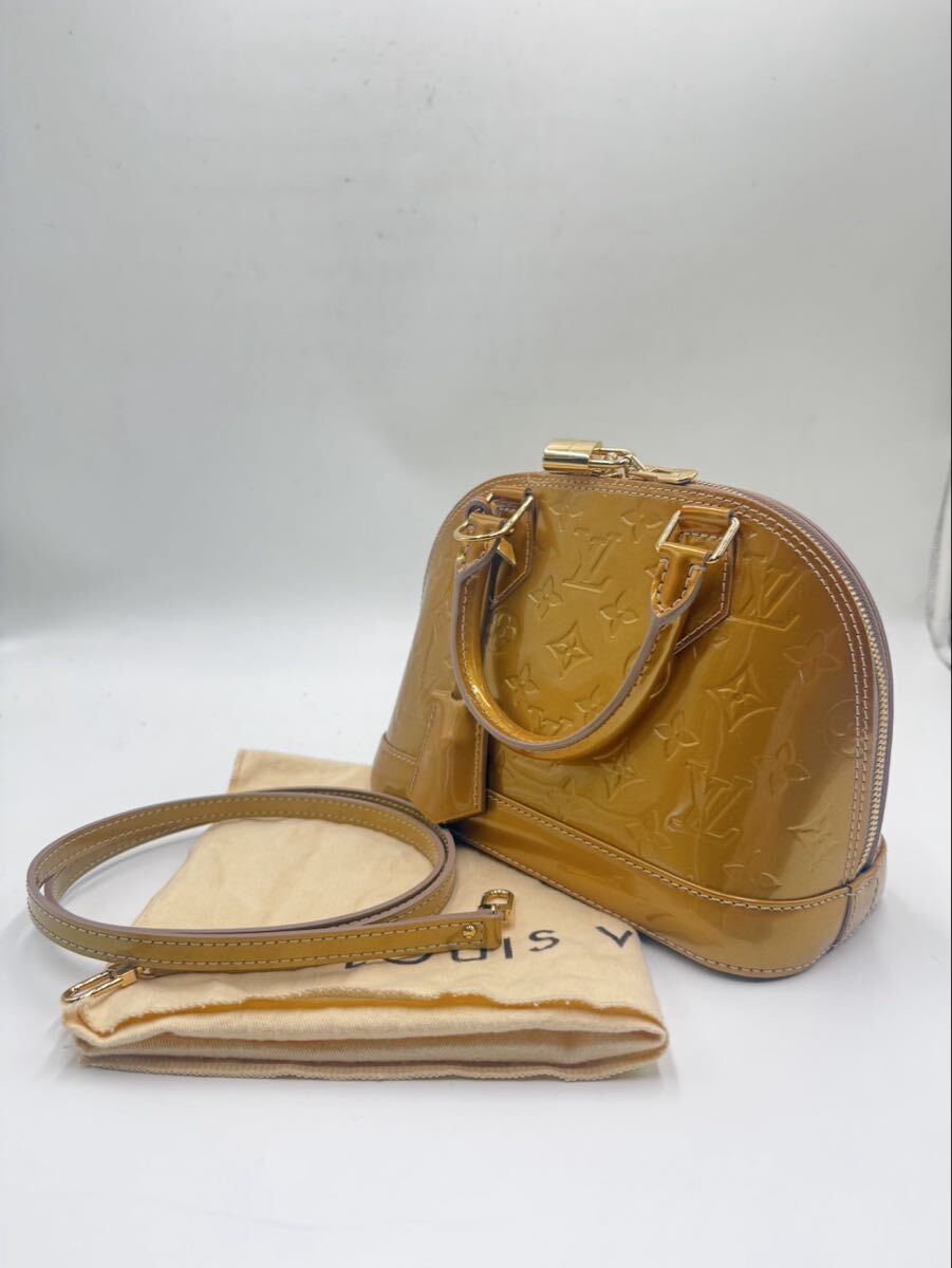 ♪ LOUIS VUITTON ルイヴィトン モノグラム ヴェルニ アルマBB ハンドバッグ
