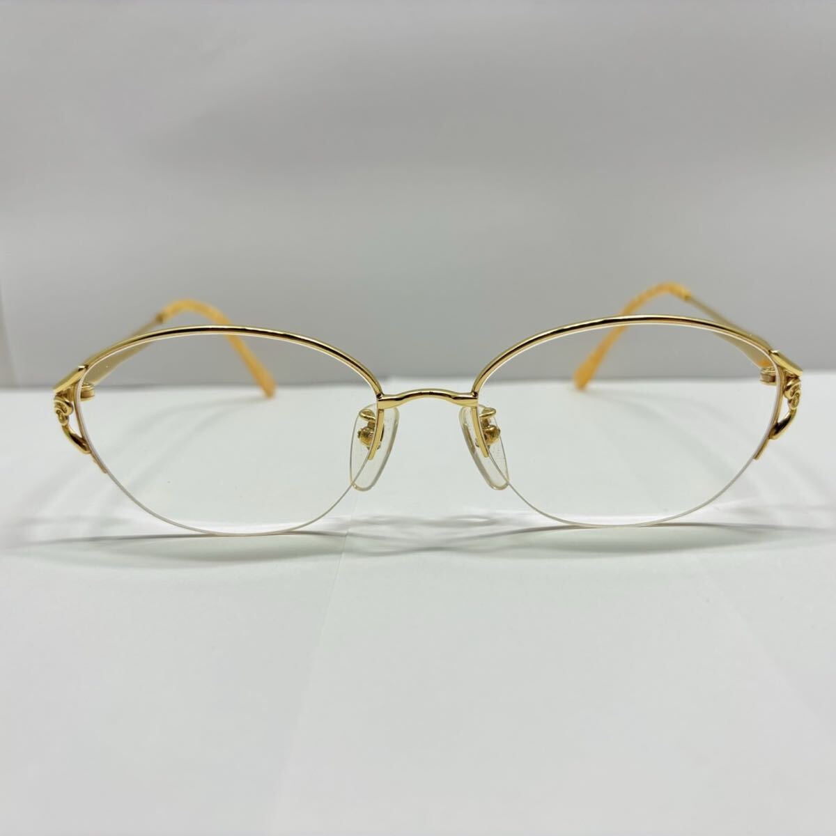 78-96 GRES K18刻印 度入り眼鏡 総重量 約29g イエローゴールド グレ