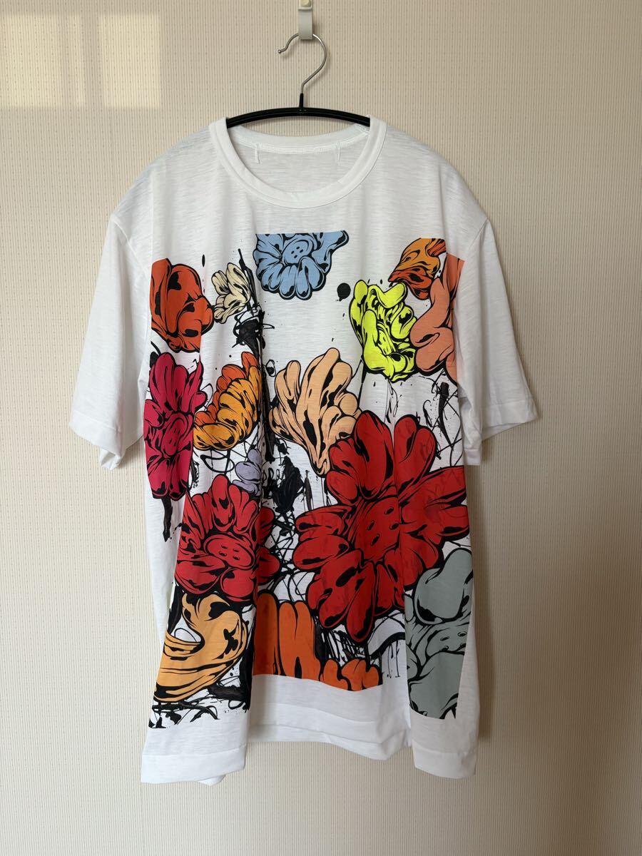 未着用新品◆tao COMME des GARONS 花柄プリント Tシャツ M◆ タオ　コムデギャルソン