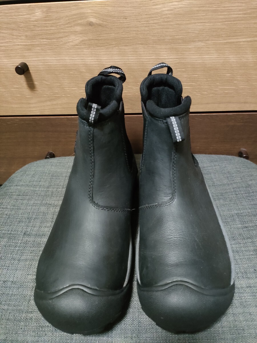 サイズ：27 　未使用品　　 KEEN キーン サイドゴア ブーツ　レザー　本革 ブラック