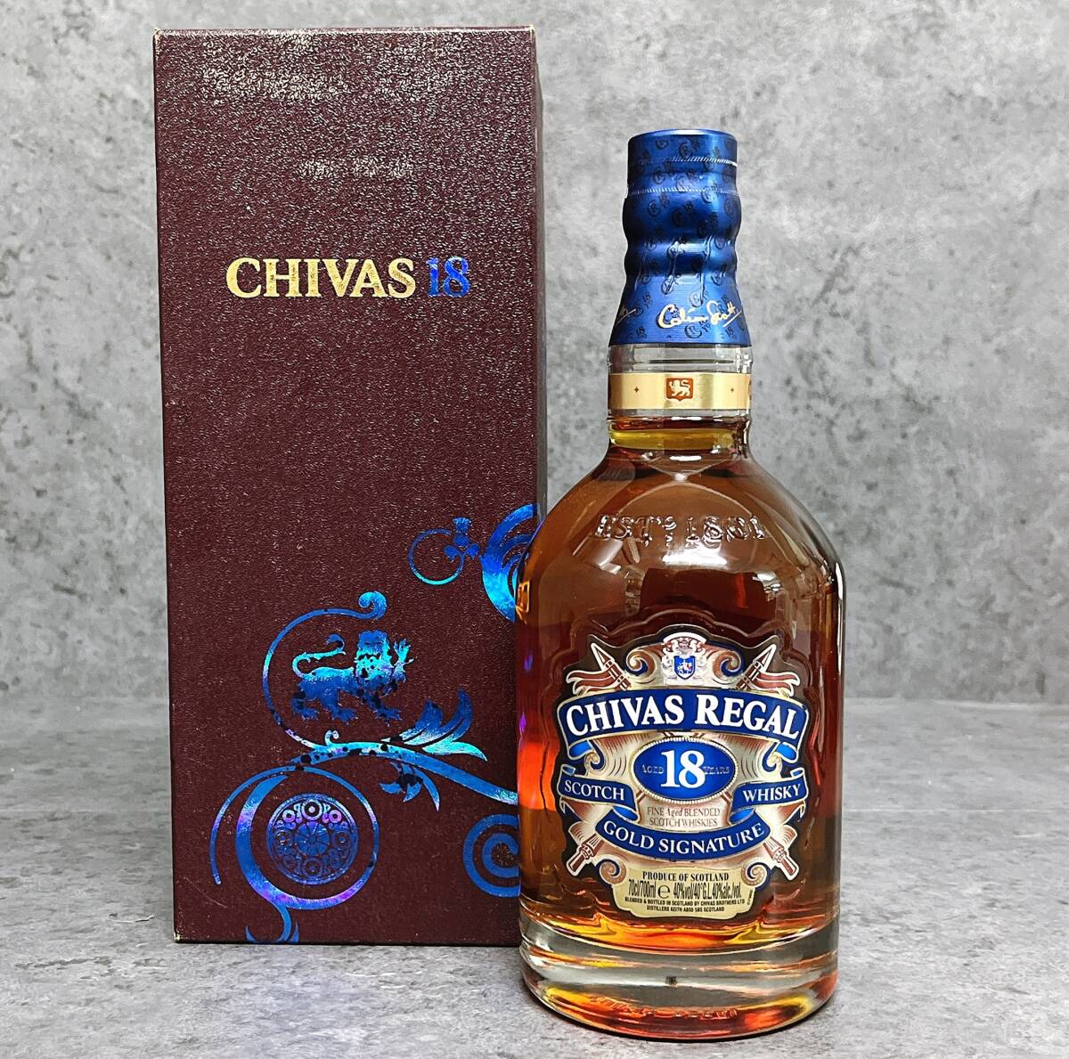 3：未開栓 シーバスリーガル 18年 ゴールドシグネチャー スコッチ ウイスキー 700ml 40％ 箱付き