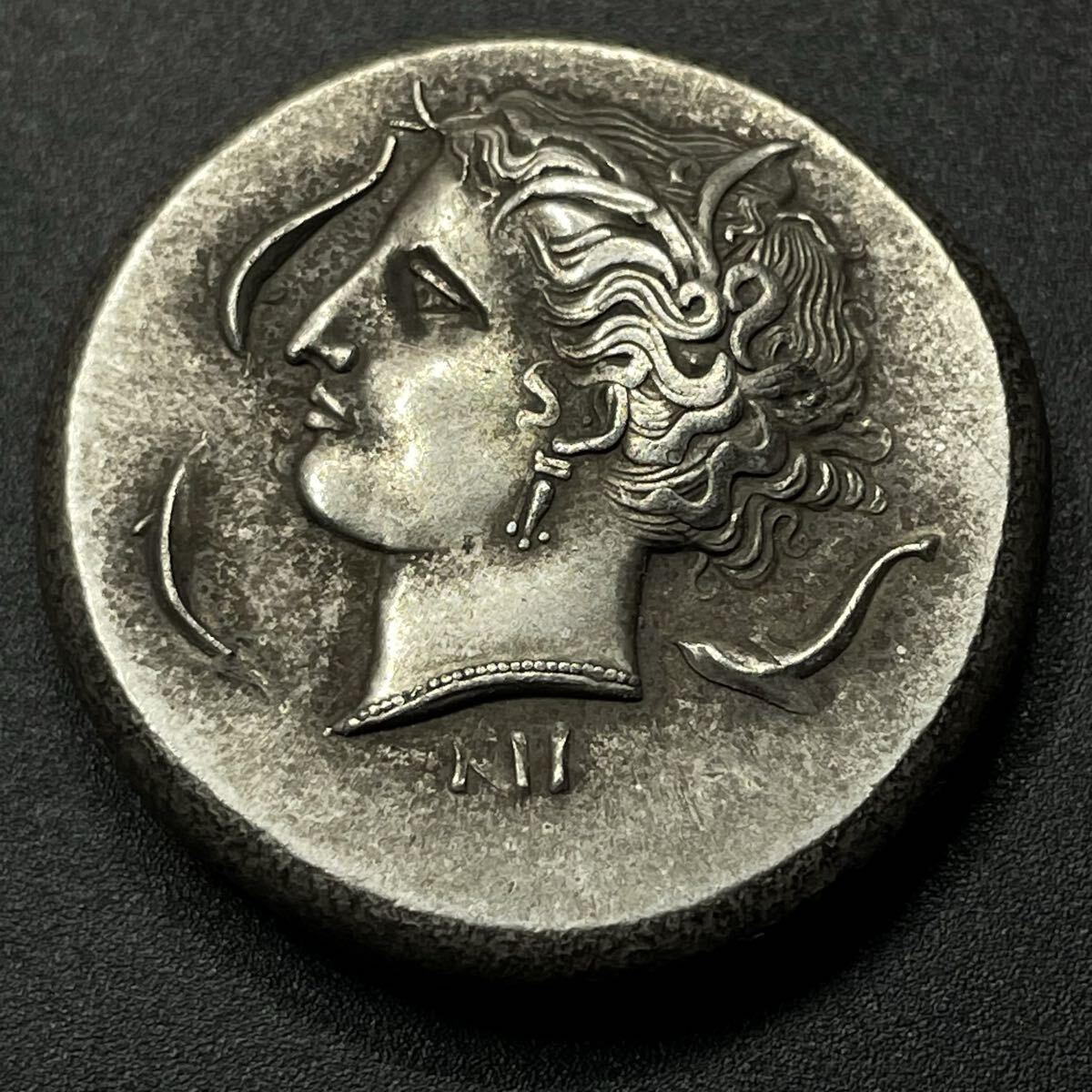 古銭 古代ギリシャ シチリア シラクサ 前4世紀 アレトゥーサ 四頭立て馬車 デカドラクマ 硬貨 銀貨 貨 記念幣 コレクション コイン