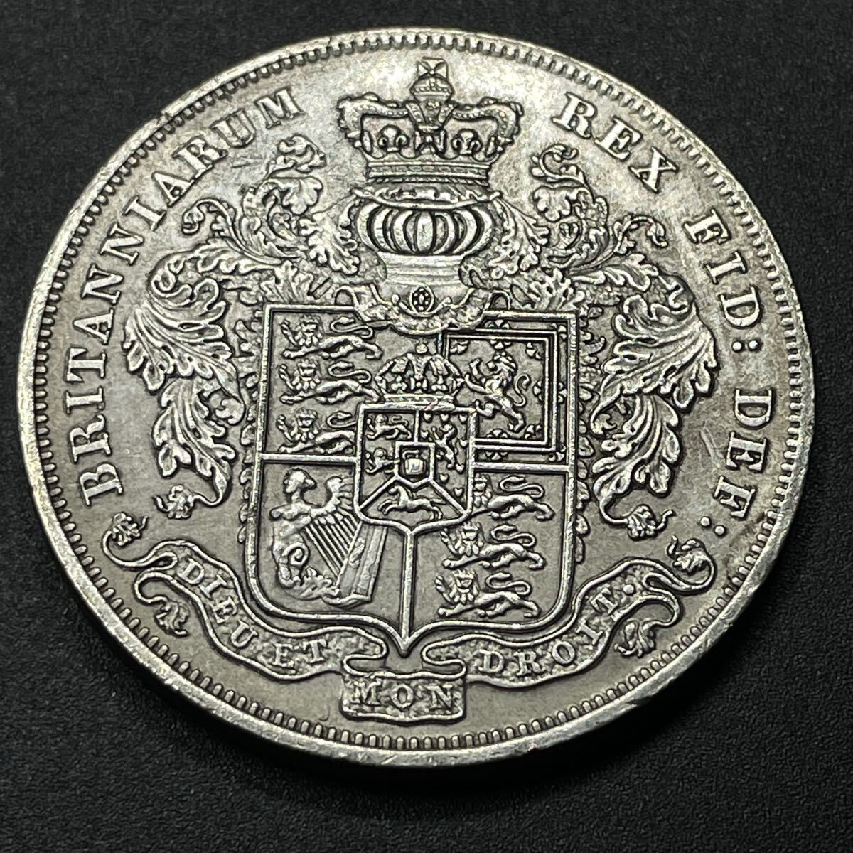 古銭 イギリス 1826年 ジョージ4世 裸頸肖像 ライオン・クラウン 硬貨 銀貨 貨 記念幣 コレクション コイン 