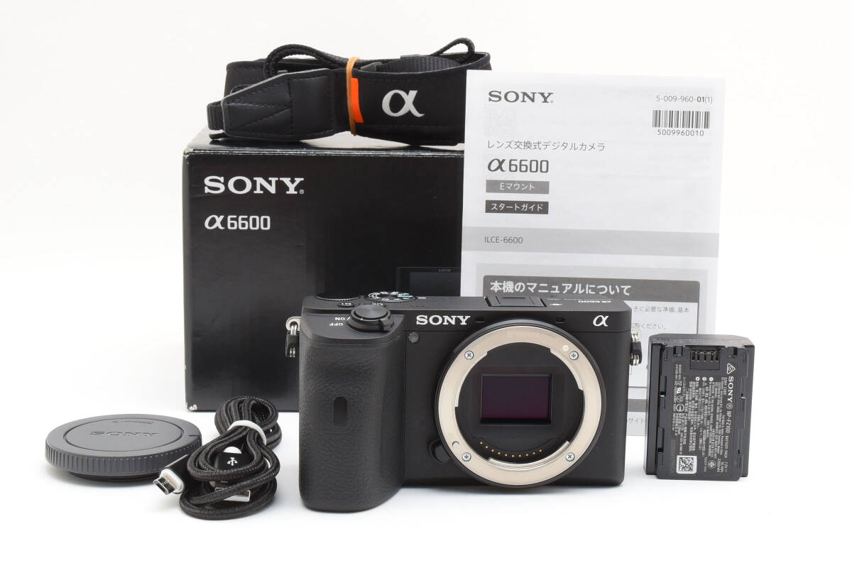 ショット数 269回 元箱付 ★ほぼ新品★ SONY ソニー α6600 ILCE-6600 ボディ ミラーレス一眼 カメラ Eマウント (5570)