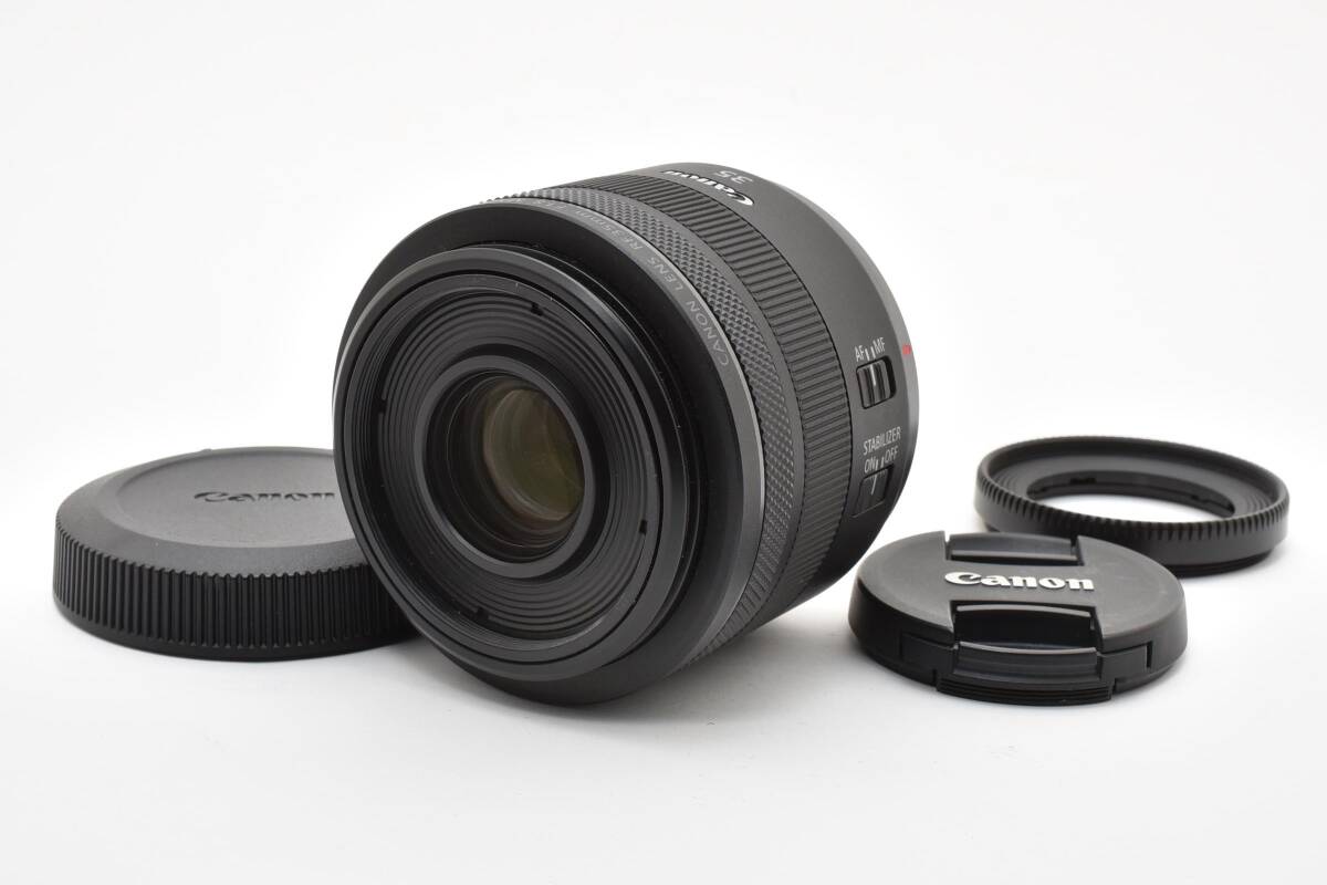 フード付 ★極上美品★ Canon キヤノン RF 35mm F1.8 MACRO IS STM (5576)