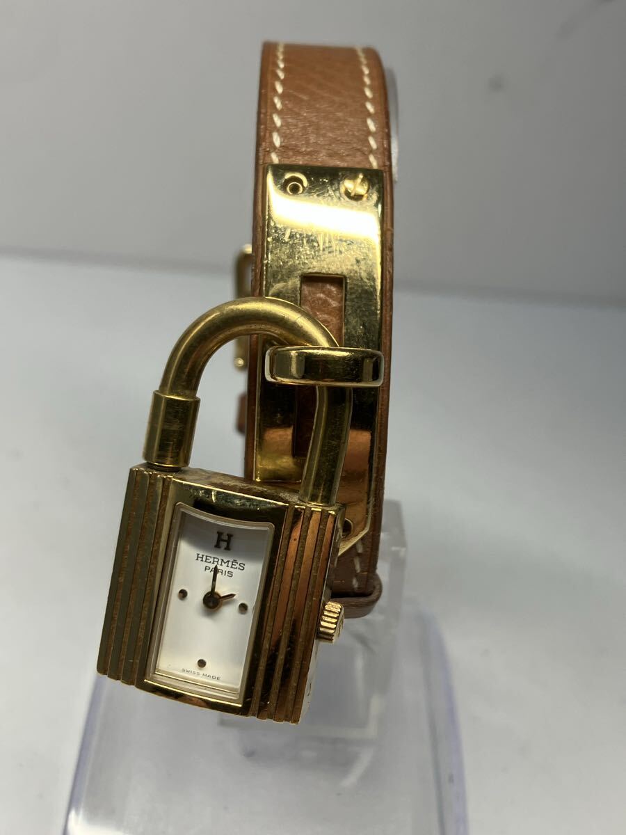 【美品、希少】HERMES ケリーウォッチ エルメス クォーツ 腕時計 ゴールド クオーツ GP