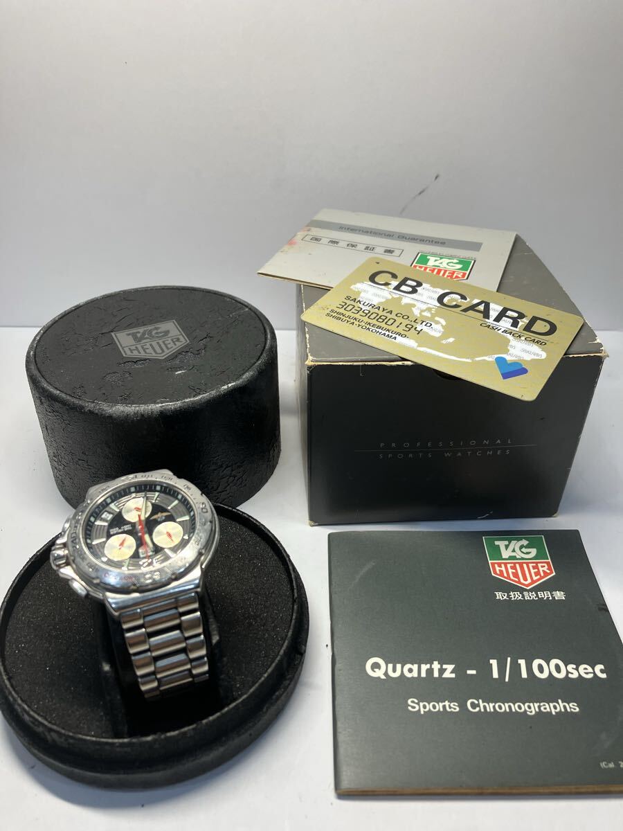 【箱付き、美品、超希少】TAG HEUER タグホイヤー 腕時計 クォーツ クロノグラフ フォーミュラ1 インディ500 Formula 1 Indy 500 CAC111B 