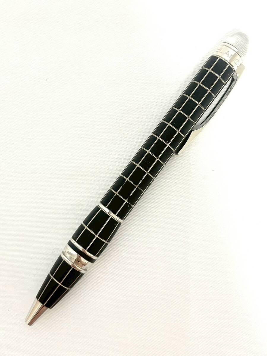 T194*7　MONTBLANC　モンブラン　スターウォーカー　KF1977641　ボールペン　ツイスト式　ブラック×シルバー　筆記用具　文房具