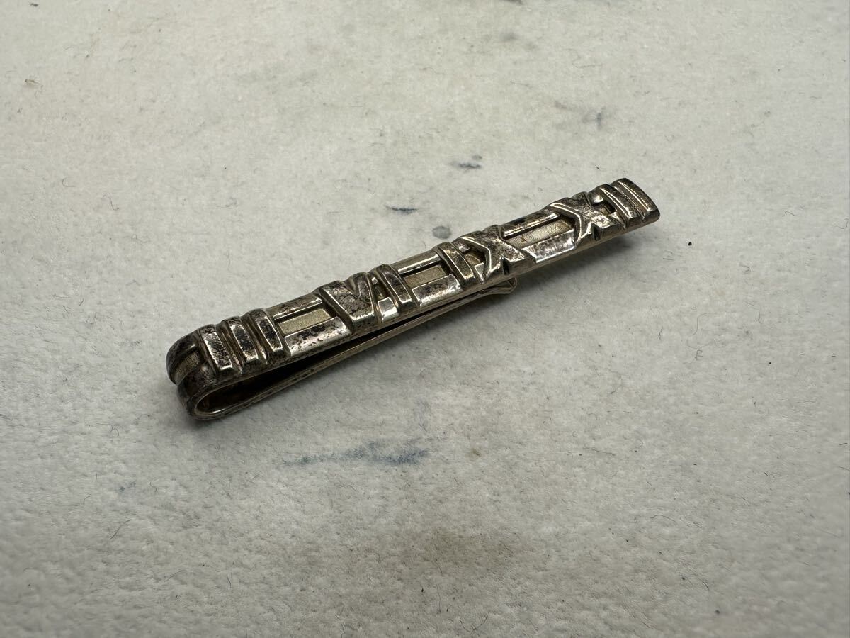 【925刻印あり】TIFFANY&Co./ティファニー アトラス シルバー製 ネクタイピン 1円〜【L389.YUB】 